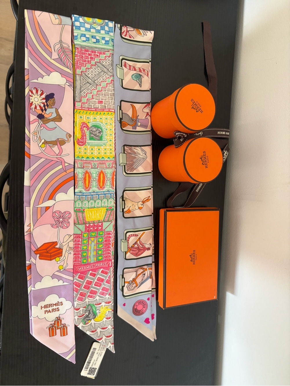 2 Hermès Twilly Silk Bundle